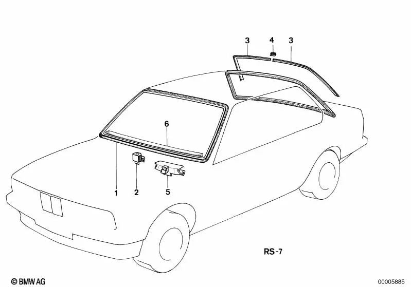 BMD für BMW 3 E30 -Serie (OEM 51311945082). Original BMW