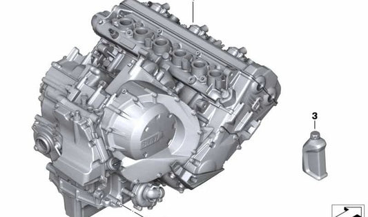 Motor completo OEM 11007108696 para motos BMW K1600 GTL, K1600 GT (K48) de 2021 a 2025. Original BMW Motorrad.