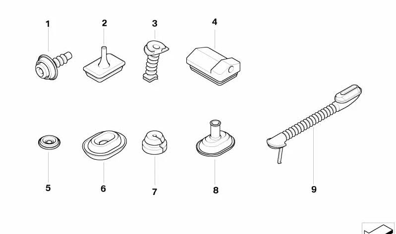 Pasamuros OEM 61138372309 para BMW E46, E83, X3 (Todos los modelos compatibles). Original BMW.