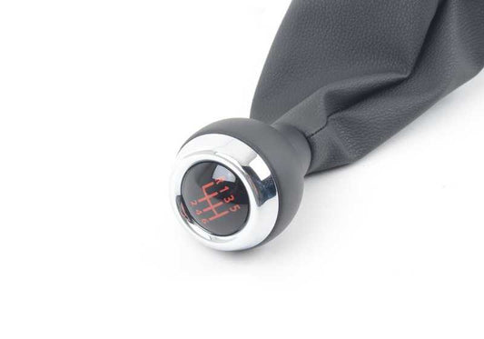 Pomo de cambio de marchas de cuero con cubierta OEM 25119808704 para MINI Countryman R60, Paceman R61. Original MINI.