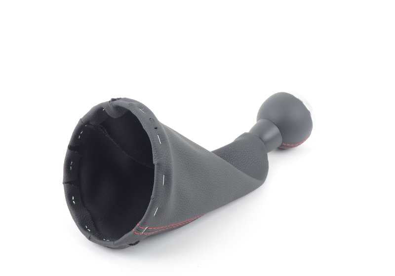 Pomo de cambio de marchas de cuero con cubierta OEM 25119808704 para MINI Countryman R60, Paceman R61. Original MINI.