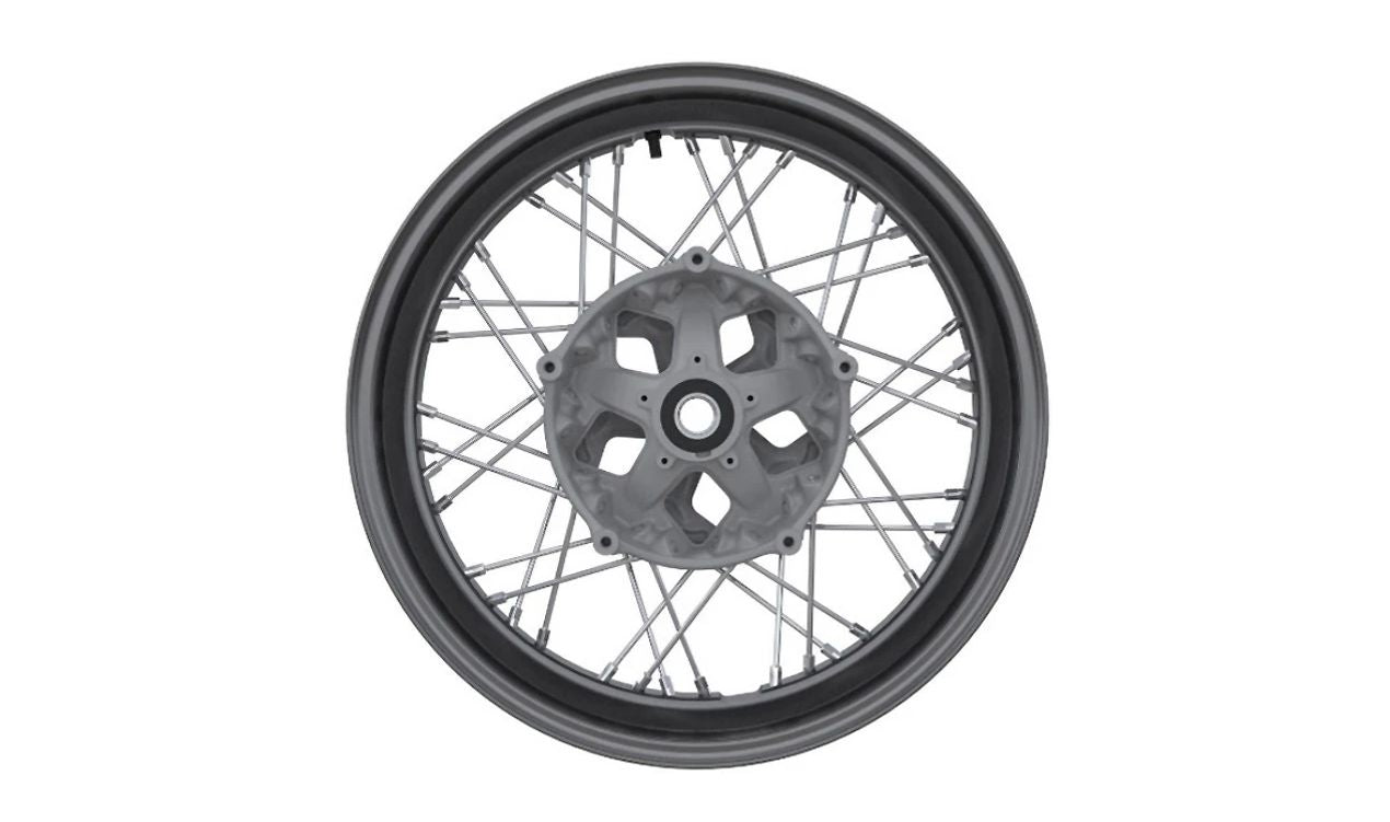 Rueda de radios trasera negra 5,5x17 OEM 36318569539 para motos BMW R nineT, R nineT Pure, R nineT Scrambler, R nineT Racer. Original BMW Motorrad.