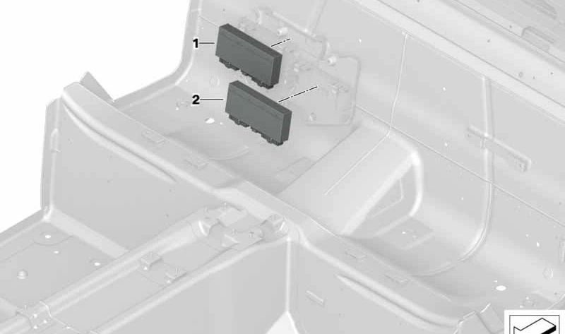 Módulo de techo eléctrico OEM 61359881661 para BMW i8 Roadster (I15). Control del techo descapotable. Original BMW.