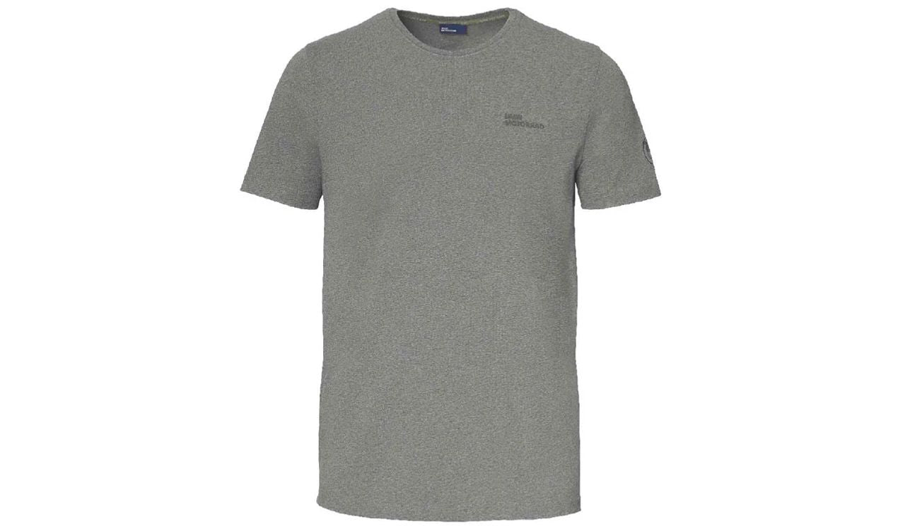 Camiseta gris "Make Life a Ride" OEM 76618536440 para BMW Motorrad {compatible con todas las tallas S-XXXL}. Original BMW Motorrad. Ideal para fans de BMW con estampado frontal y logo en la manga.