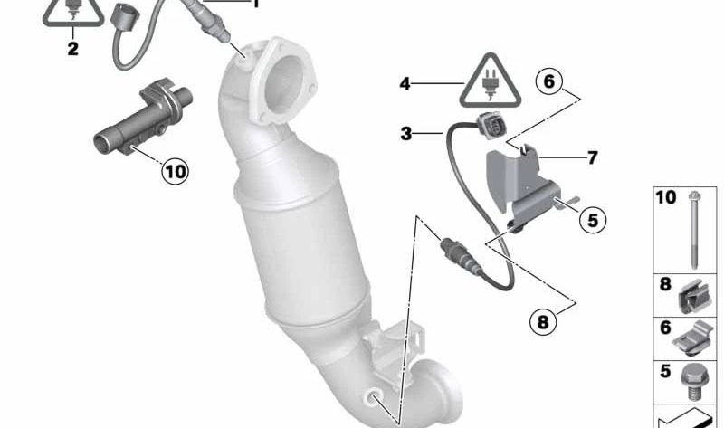 Caja de enchufe 4 polos OEM 12527543317 para MINI R56, R56 LCI, Clubman R55, Cabrio R57... y más. Original MINI.