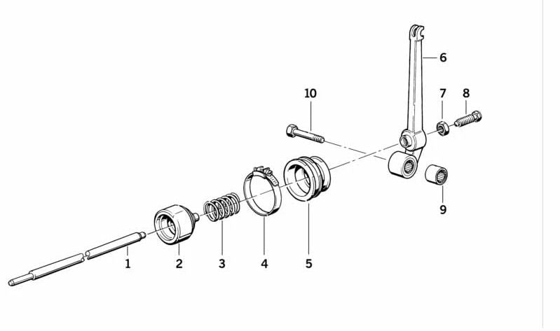 Fuelle de goma OEM 23131338731 para BMW Serie 5 E34, Serie 7 E32 y otros modelos compatibles. Original BMW.