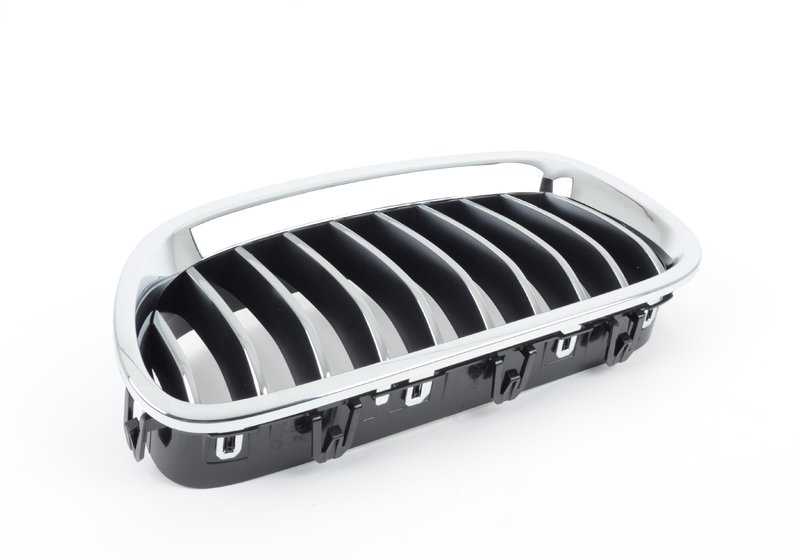 Rejilla embellecedora delantera izquierda OEM 51137412323 para BMW F10, F11, F18. Original BMW.