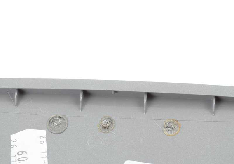 Tapa embellecedora satinada OEM 51169197244 para BMW E90, E91, E92, E93. Pieza interior original BMW.