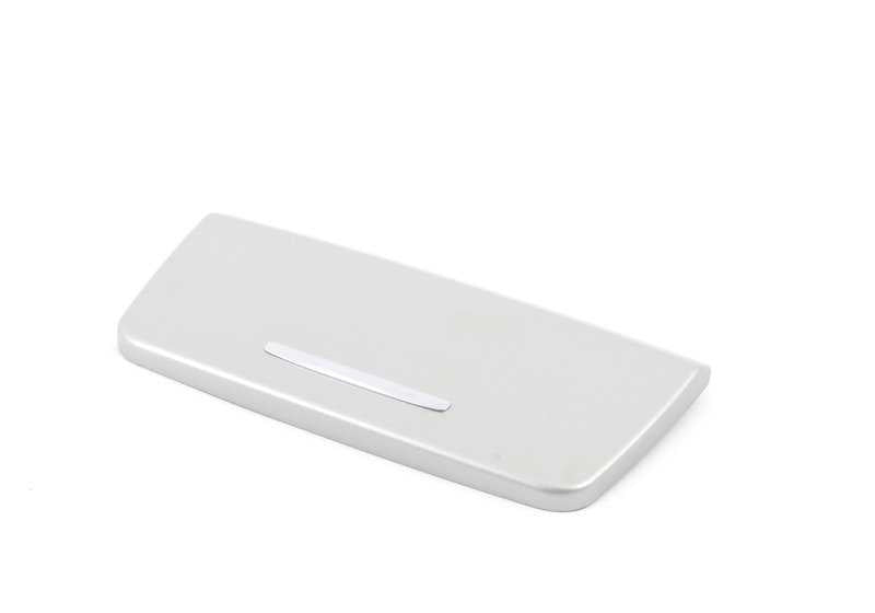 Tapa embellecedora satinada OEM 51169197244 para BMW E90, E91, E92, E93. Pieza interior original BMW.