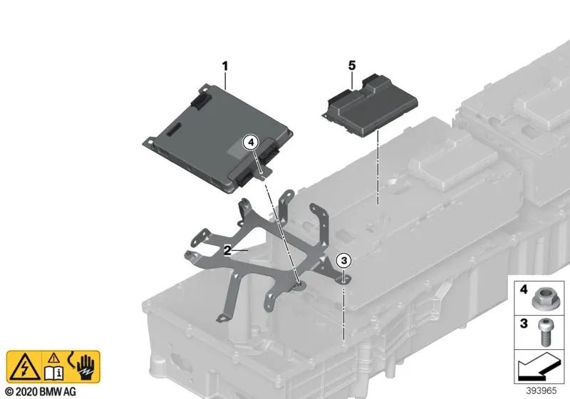 BMW I12N Cell Supervision Electronics, I15 (OEM 61279469523). BMW originale.