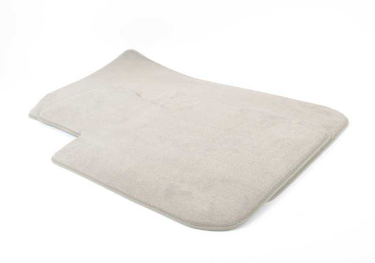 Beige Treiberseite Samtmatte 51477265439 für BMW E81, E82, E88. Original BMW.