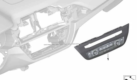 Pannello di controllo climatizzante OEM 64116841323 per BMW X3 G01 e X4 G02 (tutti i motori e versioni compatibili). BMW originale.