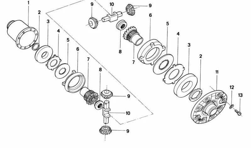 Laveuse de poussée pour BMW E21 (OEM 33141201916). BMW d'origine