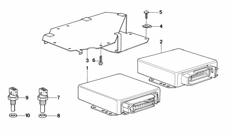 Unidad de control DDE inicio de inyección OEM 13612243623 para BMW E34 524td. Original BMW.