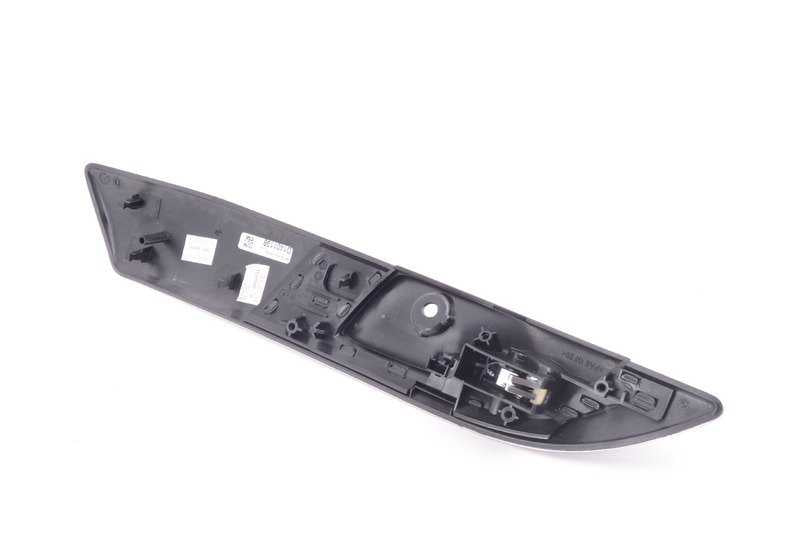 Manilla interior de puerta de aluminio cepillado izquierdo OEM 51419167031 para BMW Z4 E89. Original BMW.