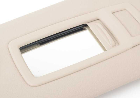 Parasoles izquierdo color oyster OEM 51167349347 para BMW F30, F30N, F31, F31N, F34, F34N, F36, F36N, F80, F82. Original BMW.