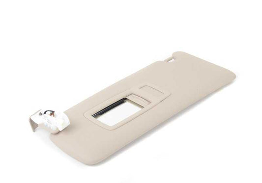 Parasoles izquierdo color oyster OEM 51167349347 para BMW F30, F30N, F31, F31N, F34, F34N, F36, F36N, F80, F82. Original BMW.