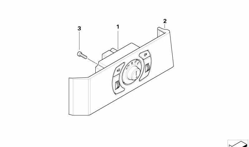 Módulo de luces OEM 61319135575 para BMW E60, E61. Original BMW.