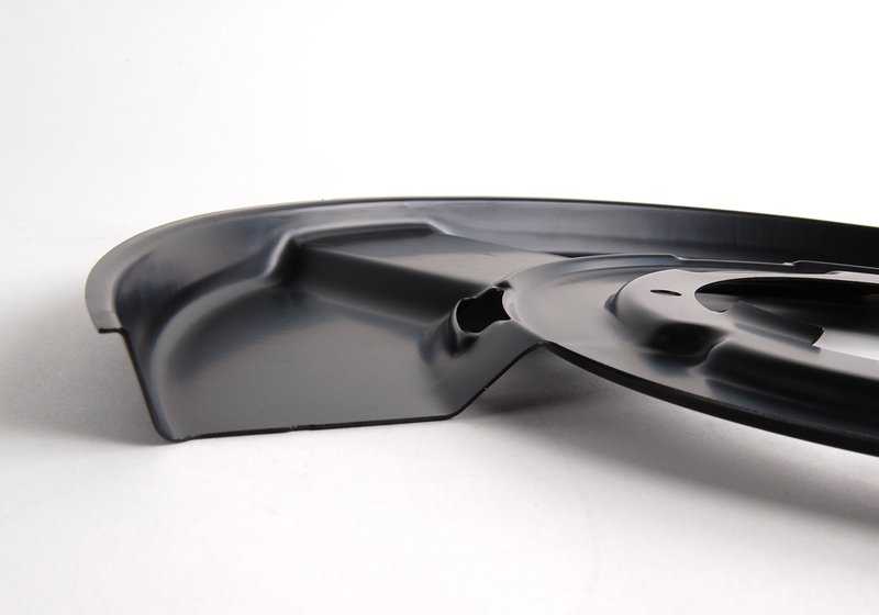Protector de freno trasero izquierdo OEM 34212283253 para BMW E82, E90, E90N, E92, E92N, E93, E93N. Original BMW.