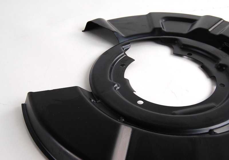 Protector de freno trasero izquierdo OEM 34212283253 para BMW E82, E90, E90N, E92, E92N, E93, E93N. Original BMW.