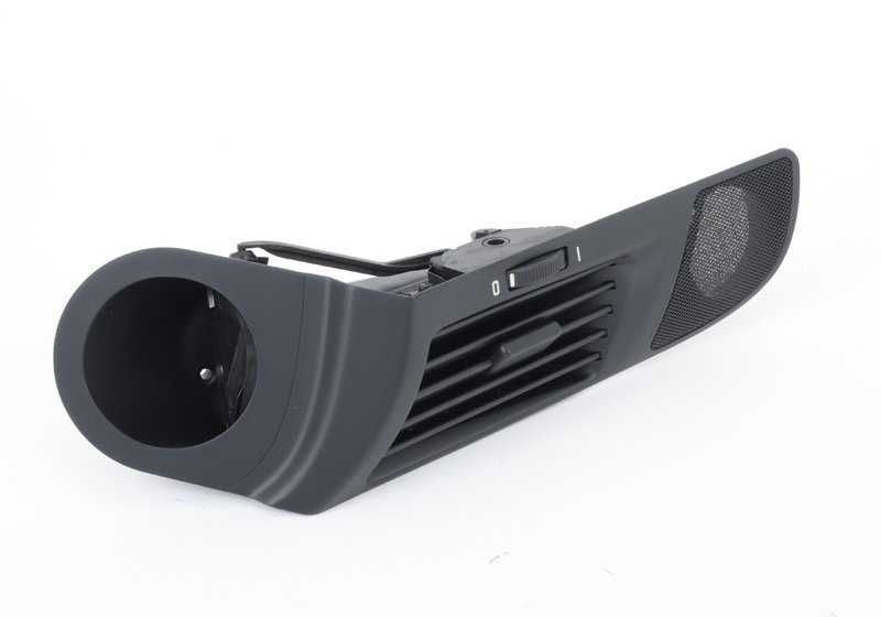 Rejilla de aireación izquierda negra OEM 64228364029 para BMW E39 520d, 520i. Pieza original BMW.