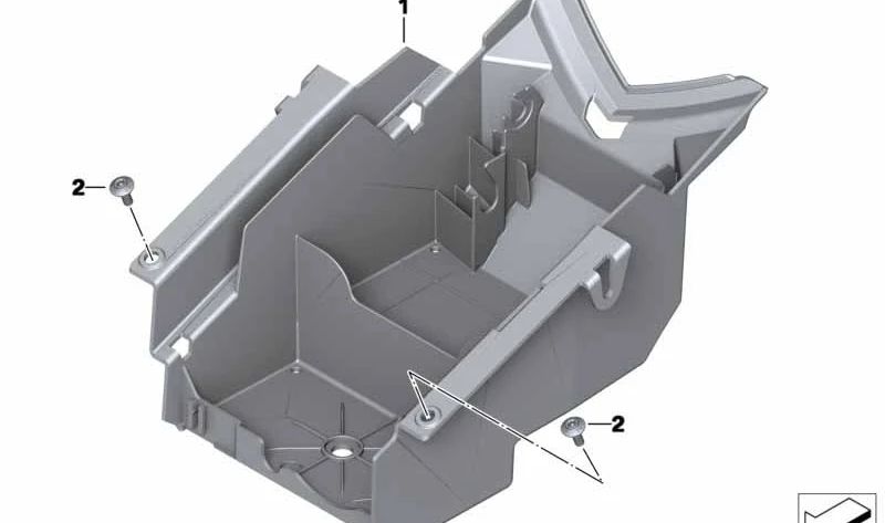 Portapacchi posteriore OEM pezzo 46628540896 per moto BMW S 1000 RR (K46), S 1000 R (K47). BMW Motorrad originale.