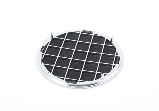 Rejilla altavoz puerta OEM 51418216716 para BMW E38 y E39. Color negro. Pieza original BMW.