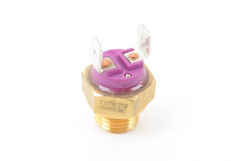 Interruptor de temperatura OEM 12631279719 para BMW E21, E30, E12, E28, E24, E23. Pieza original BMW.