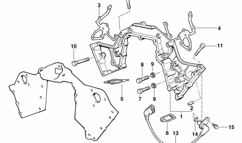 OEM 11141725700 Distribution Chain Board für BMW E32, E38 und E31. Original BMW.