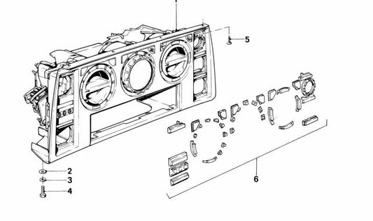Tornillo de chapa avellanado ST3,5X9,5 OEM 07119902524 para BMW E30, E28, E34, E24, E23, E32, E31, Z1, 114. Original BMW.
