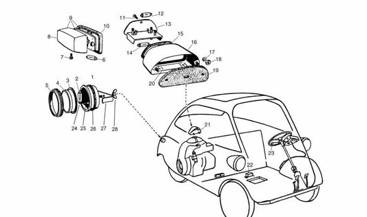 Vedação de borracha OEM 63248054592 para BMW. Compatível com os modelos: E36, E46, E90, E91, E92, E93, F30, F31, F32, F34, G20, G21, G30, G31. BMW original.
