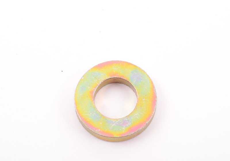 Arandela OEM 72111840586 para BMW E21, E12, E28. Pieza original BMW usada en montaje de motor y cinturones de seguridad. Ideal para recambios originales y mantenimiento.