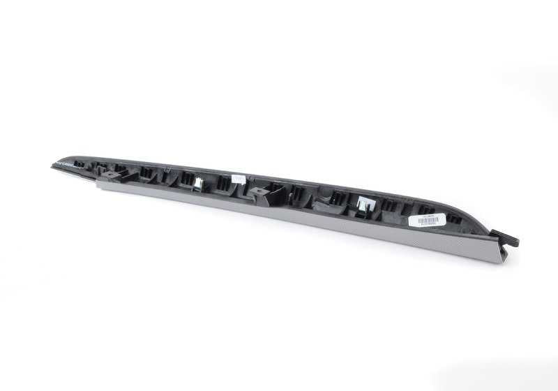 Panel protector aluminio consola central derecha OEM 51168058572 para BMW X5 (F15), X6 (F16). Original BMW.