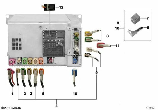 Teleservices Repair Module for BMW F16, F86 (OEM 61119321643). Original BMW