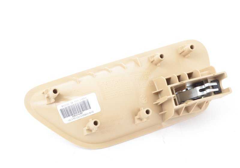 Maneta interior puerta izquierda OEM 51417279345 para BMW F30, F30N, F31, F31N, F34, F34N, F35, F35N, F32, F32N, F33, F33N, F36, F36N. Color beige veneto. Original BMW.