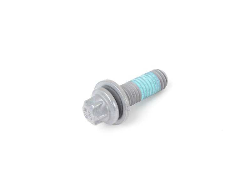 Tornillo autoblocante OEM 07129909333 para BMW F07, F10, F11, F90, G30, F06, F12, F13, F01, F02, F04, G11, G12, F91, F92, F93, G14, G15, G16, E70, F15, G05, F85, E71, E72, F16, G06, F86, G07. Original BMW.