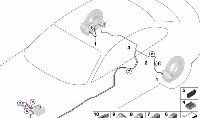 Tubo para BMW F20, F21, F22, F23, F87 (OEM 34326865579). BMW original