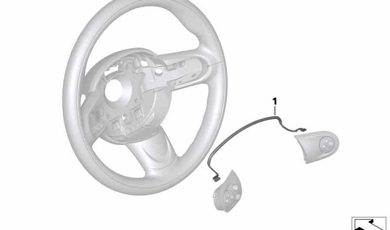 Cableado para mandos en volante (MFL) y levas de cambio OEM 61319241661 para MINI R55, R56, R57, R58, R59, R60, R61 (todos los modelos compatibles). Original MINI.