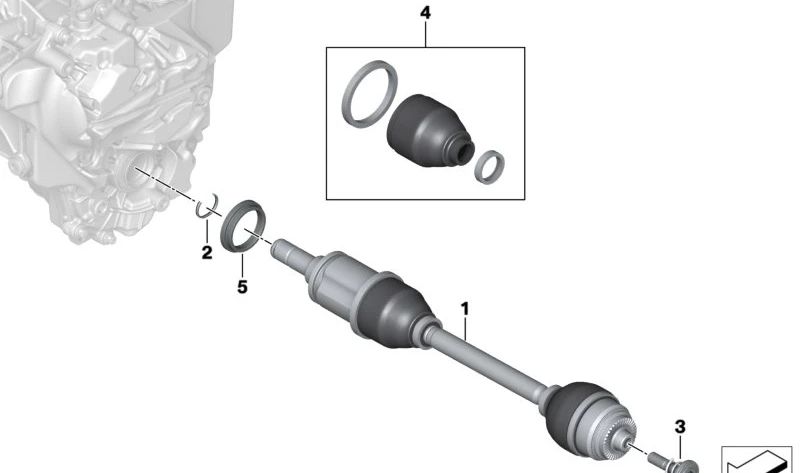 OEM Powder Protective Tampa 31605A34EC5 para BMW G26E, G26FI, I20, X3 G45. Peça original da BMW.