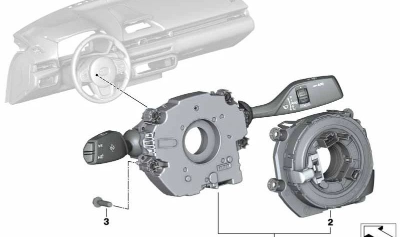 Modulo di controllo IM Colonna 61315A8199 per BMW G42, G20, G28, G22, G23, G26, G30, G38, G32, G14, G15, G16, G02, G06, G29. BMW originale.