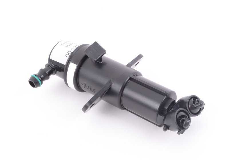 Boquilla izquierda limpiaparabrisas OEM 61673416467 para BMW X3 E83 (todos los modelos: 1.8d, 2.0d, 2.0i, 2.0sd). Original BMW.
