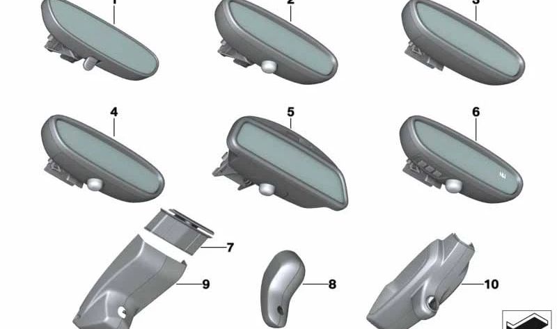 COUVERTURE DE LA COMBILLE OEM 51169293294 pour BMW F45, F46, F48. BMW d'origine
