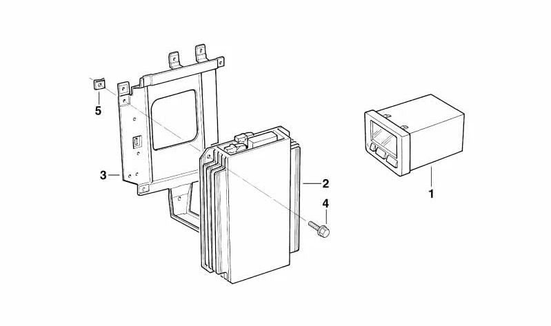Unidad de control Hifi DSP OEM 65128375692 para BMW E38. Original BMW.