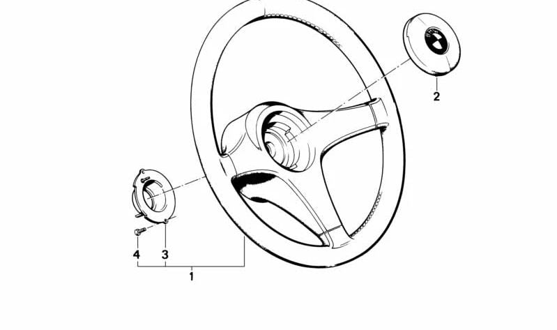 Botón de señal de giro OEM 32331155293 para BMW E30, E28, E34, E24, E23, E32. Original BMW.