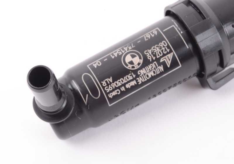 Boquilla lavafaros izquierda OEM 61677341541 para BMW F01, F02, F04. Original BMW.