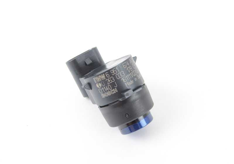 Sensor de aparcamiento PDC Azul Montego OEM 66209114342 para BMW E81, E82, E87, E88, E90, E91, E92, E93, E89. Original BMW.