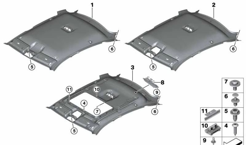 BMW F26, F15, F85, F16, F86 (OEM 07149116067). BMW d'origine