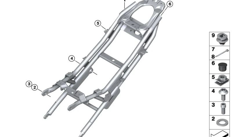 Bouchon OEM 46518546628 pour motos BMW G 310 GS, G 310 R, G 310 RR. BMW Motorrad d'origine.