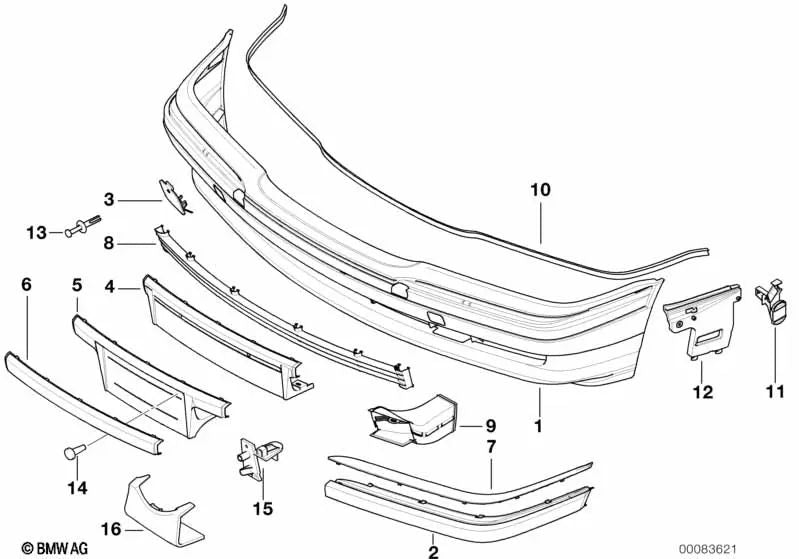 Shim for BMW E39, E38, E31 (OEM 51118118634). Genuine BMW.
