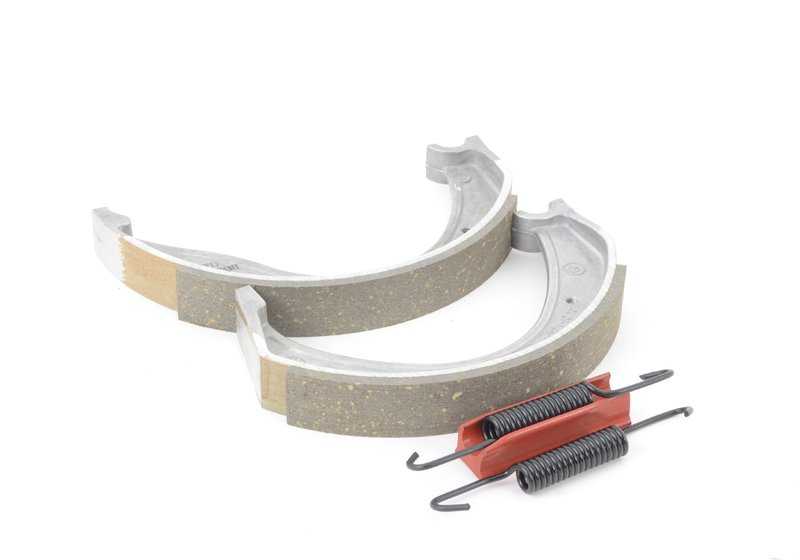 Kit di scarpe freno posteriore senza amianto OEM 34212310523 per BMW Motorrad R248: R50, R50/2, R60, R60/2, R69, R69S. BMW originale.